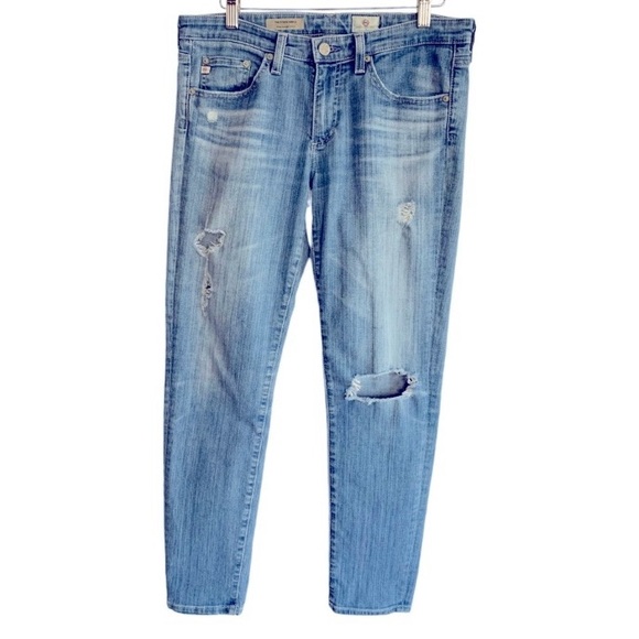 AG The Stevie Ankle Distressed Jean Sz 28R - Picture 2 of 9